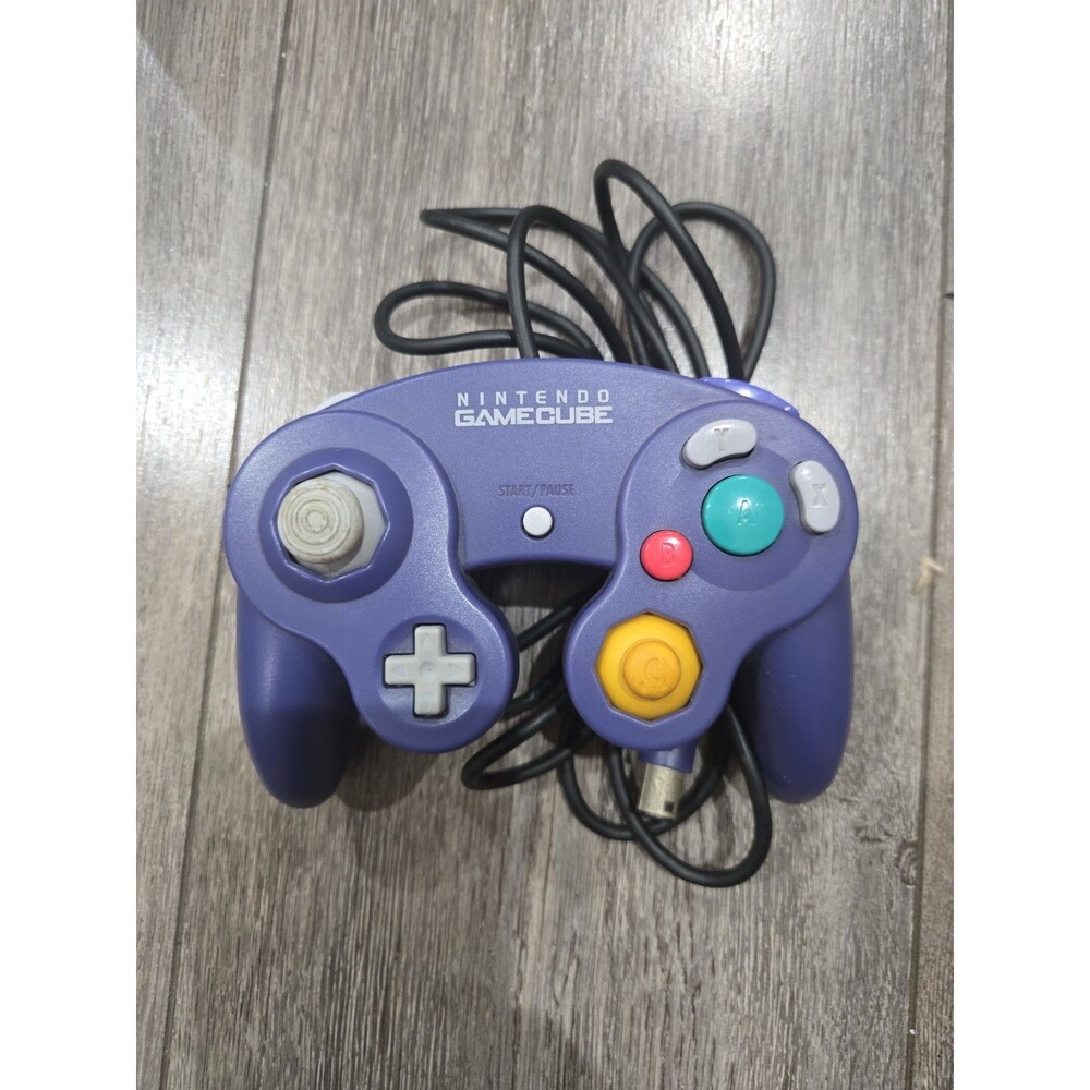 OEM Authentic Nintendo GameCube Controller Indigo DOL-003 Tested w/ Tight Stick